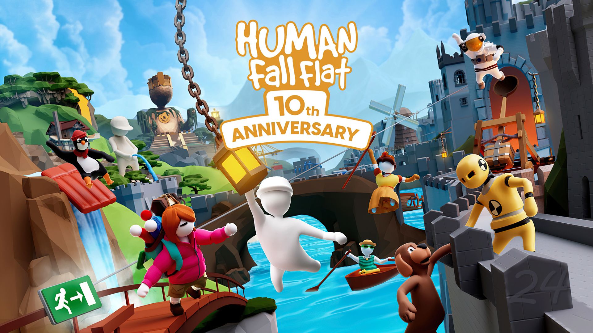 Новый уровень к 10-летию игры – Human Fall Flat #24