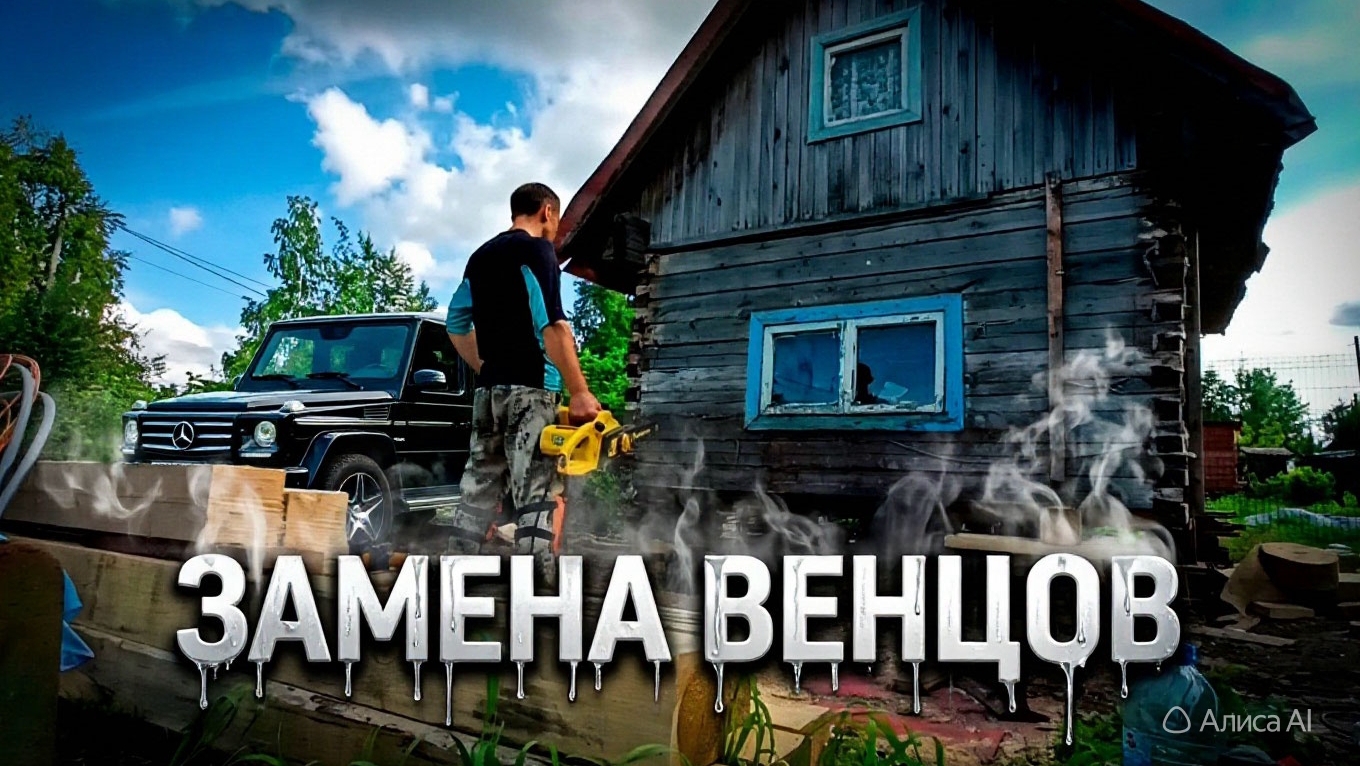 Замена нижних венцов бани. Замена фундамента бани. Сыктывкар.