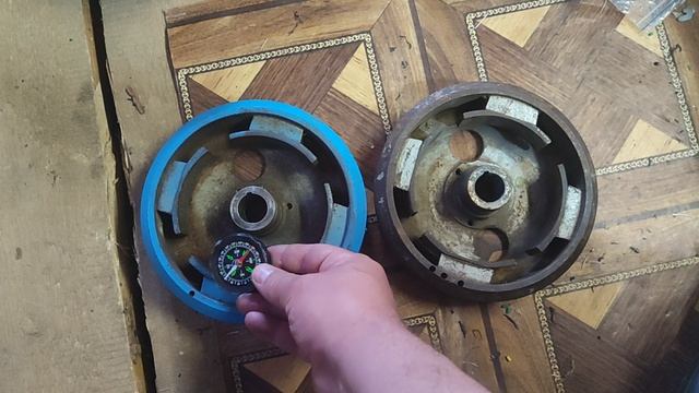 Определение полярности маховика моторов Вихрь