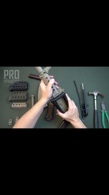 Установка цевья на аксу от DLG Tactical
