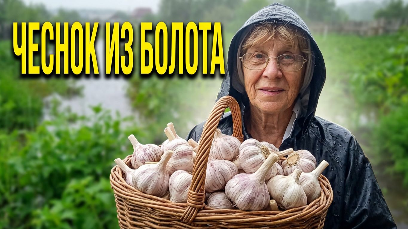 Выкапываю из болота чеснок, пеку булочки, опять дожди