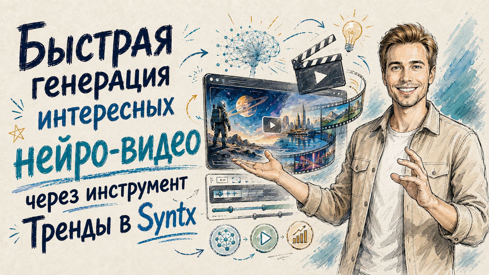 Тренды в Syntx - быстрая генерация нейро-видео по шаблону с вашим референсом в Seеdance и не только