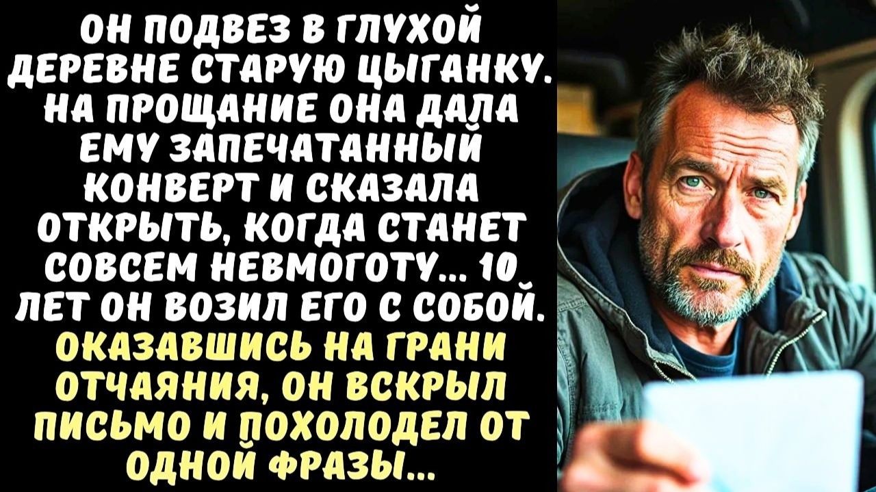Дальнобойщик подвёз старушку она дала письмо. Он не открывал его 10 лет. Аудио-рассказ!