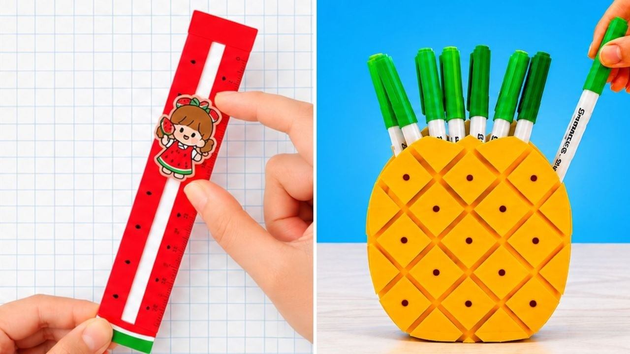 Творим уникальные школьные принадлежности своими руками! Легкие идеи для