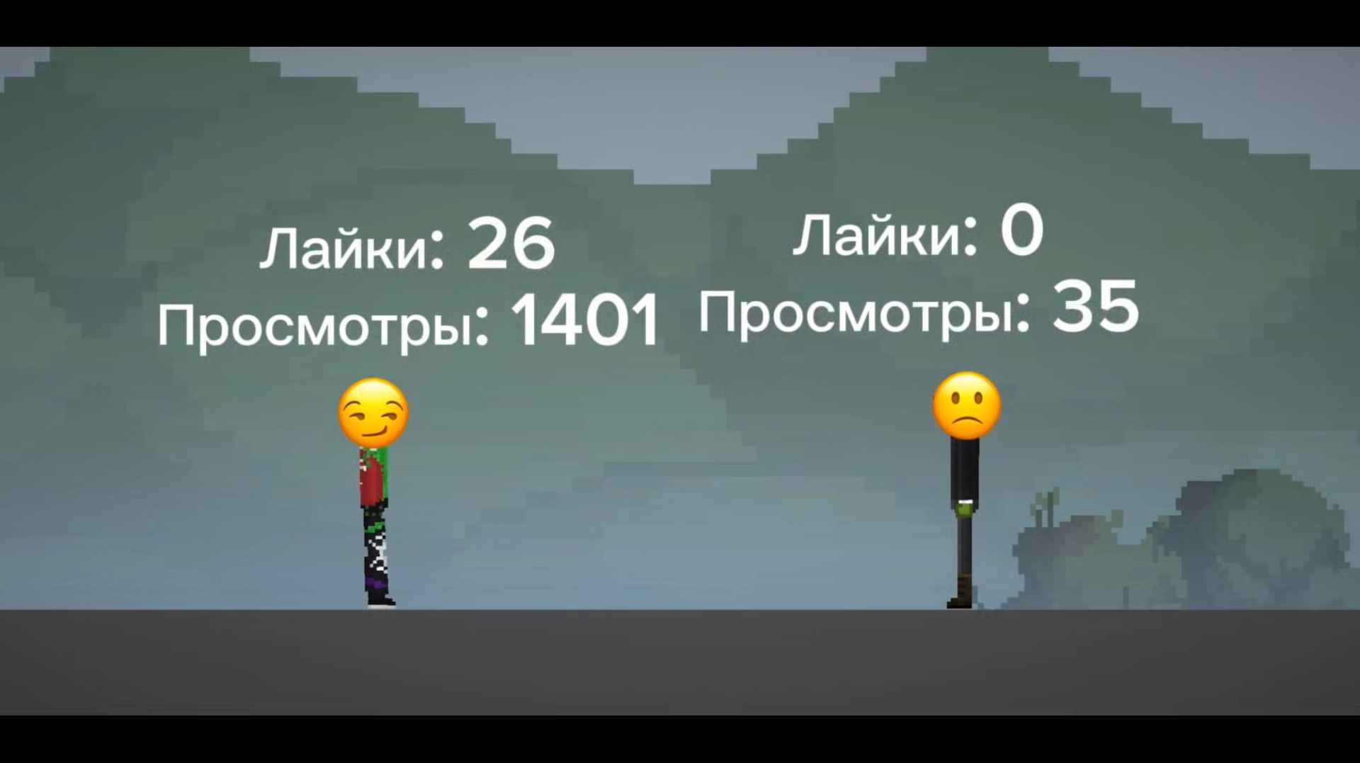 Кто самый крутой? Проверяю сколько больше просмотров и лайков у меня, и у Пети