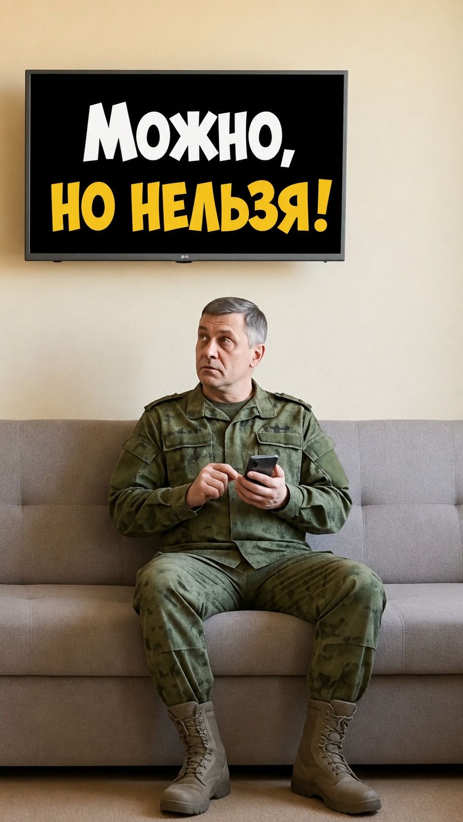 Анекдот про телевизор и прапорщика