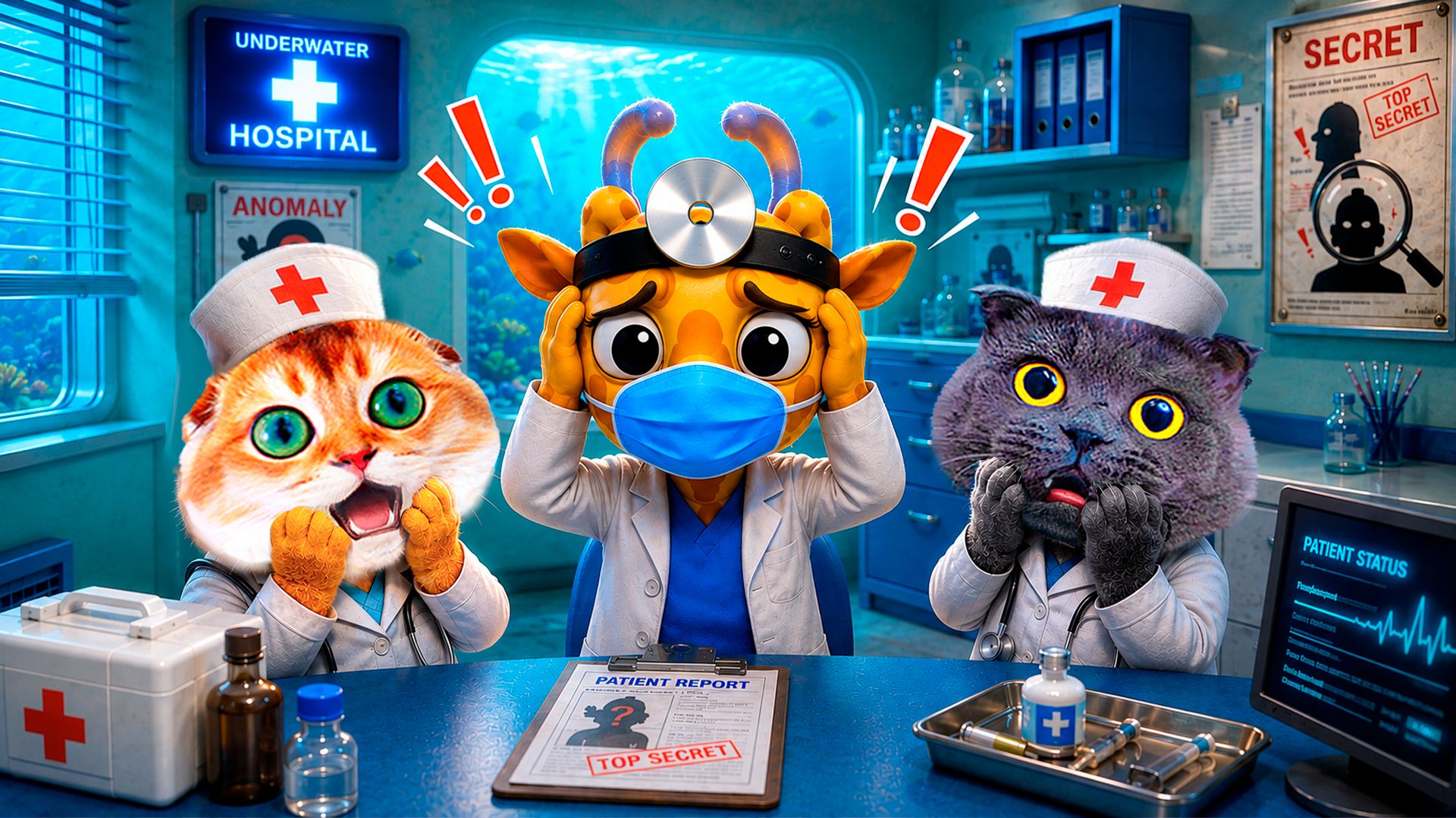 ТАЙНАЯ КОМНАТА и СЕКРЕТ АНОМАЛИЙ в БОЛЬНИЦЕ в РОБЛОКС 😱 ЛЕЧУ ЖИВОТНЫХ в ANIMAL HOSPITAL ROBLOX - 2