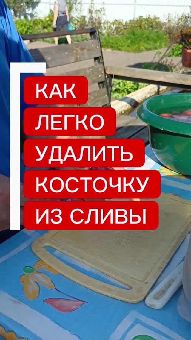 Как легко удалить косточку из сливы 👀👌