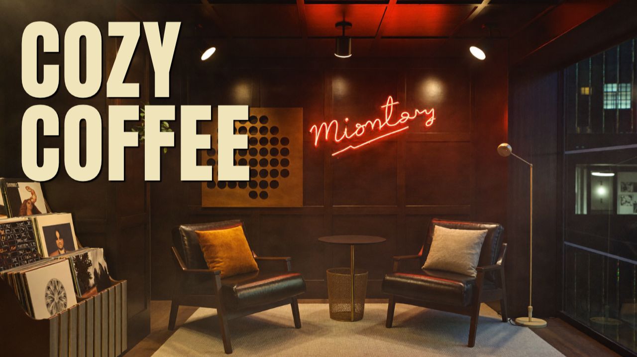 Атмосфера Стильной Кофейни Лаунж для Работы, Фокуса и Брейншторма | Designer Coffee Shop Lounge