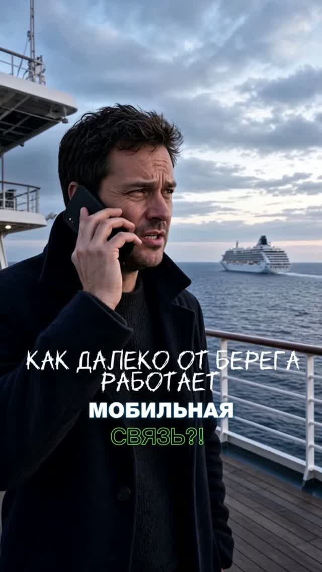 Как далеко от берега работает мобильная связь?!