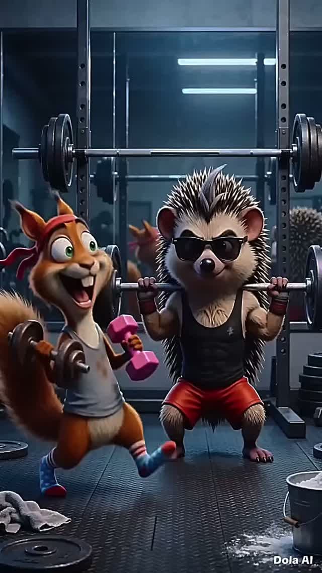 «СПАЙК И ЧИПС»ВЫПУСК 4: «СПОРТЗАЛ»#shorts #ёжикспайк #белкачипс #gymfails #funnycomedy