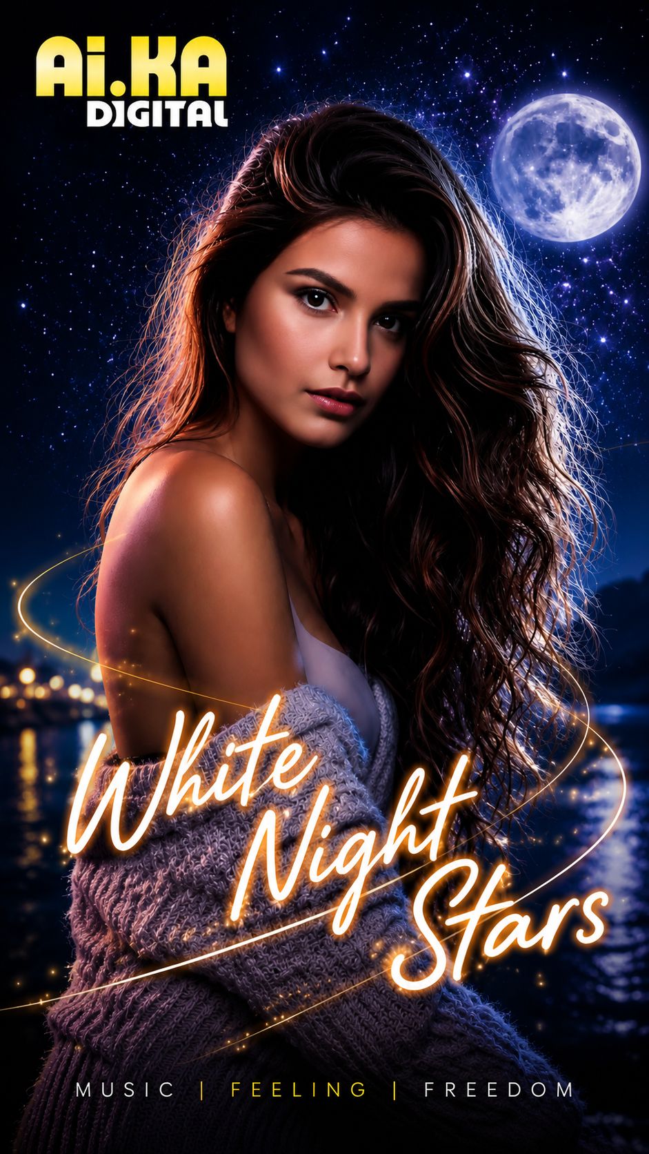 WHITE NIGHT STARS - AI.KA Digital Singer
