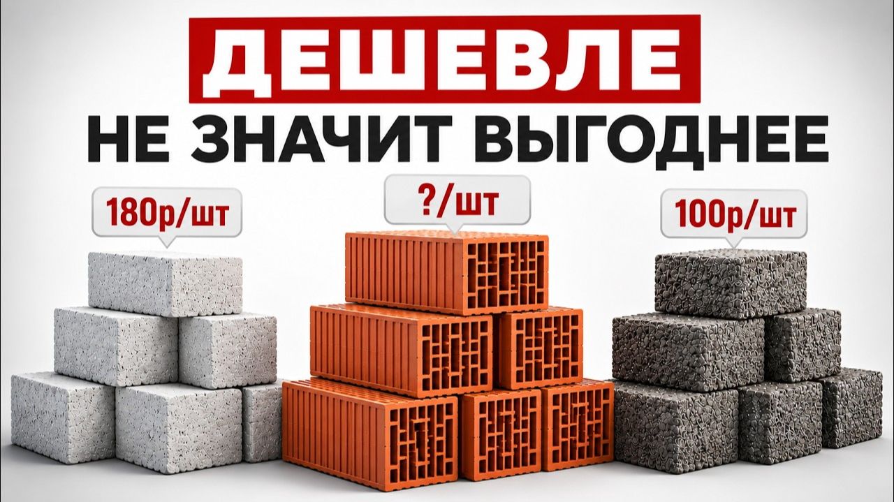 Из чего ВЫГОДНЕЕ строить ДОМ? Газобетон, керамика, сип - что лучше?