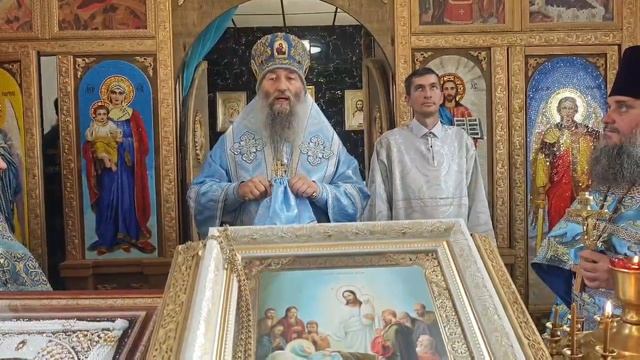 Проповедь епископа Гурия в Успенском храме села Булыга-Фадеево