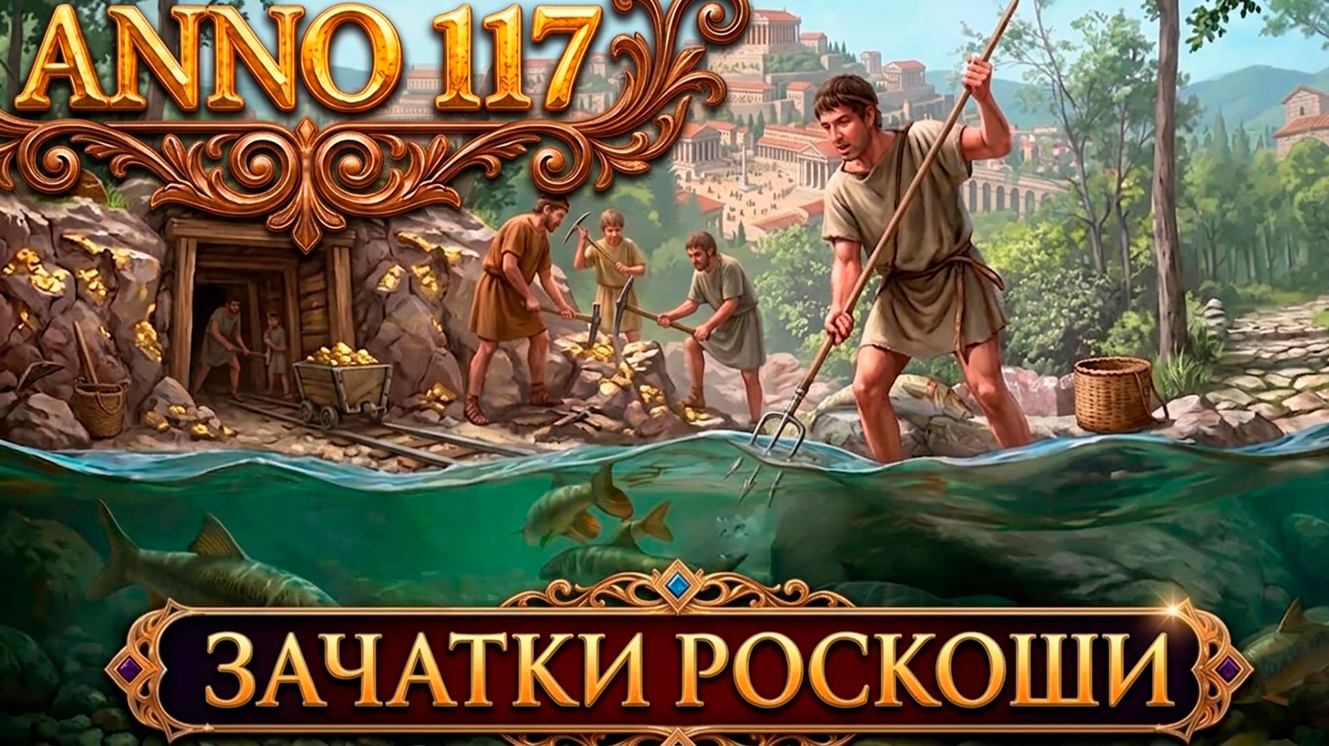 Anno 117 Pax Romana - прохождение. Дядя рыбку ест, компа пинает и золото добывает #12