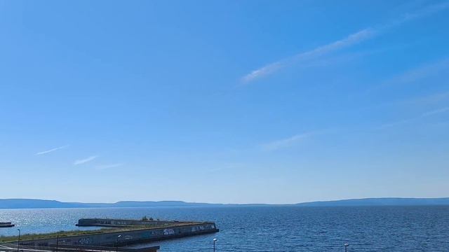 Теплоход Михаил Фрунзе. Утро. Тольятти. Третий день путешествия.