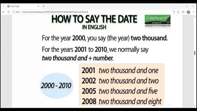 How To Say The Date