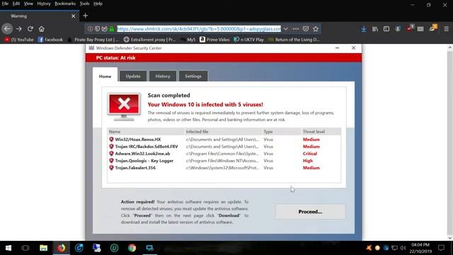 Fake Windows Defender Scanner
