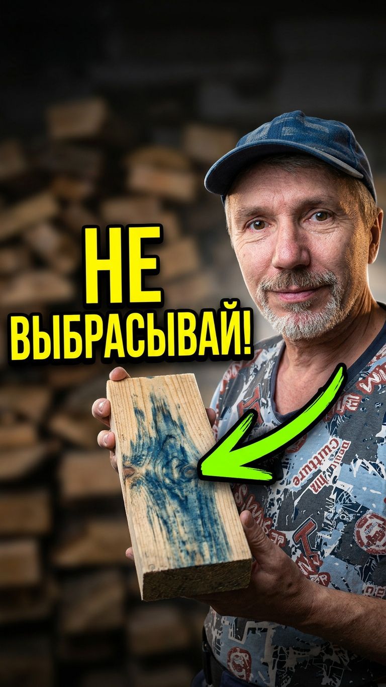 Сто лет простоит! Секрет синевы на досках 🤯