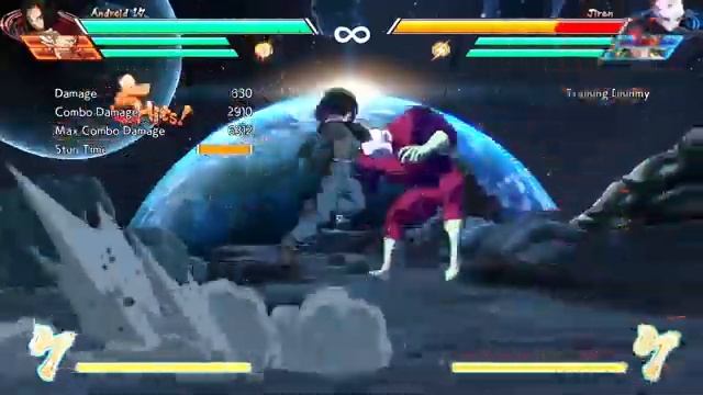 DBFZ (1.2.0)- ANDROID 17 Combo Video By KazeTS