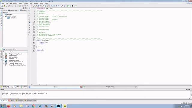 Familiarization Of Xilinx 14.5 Tool