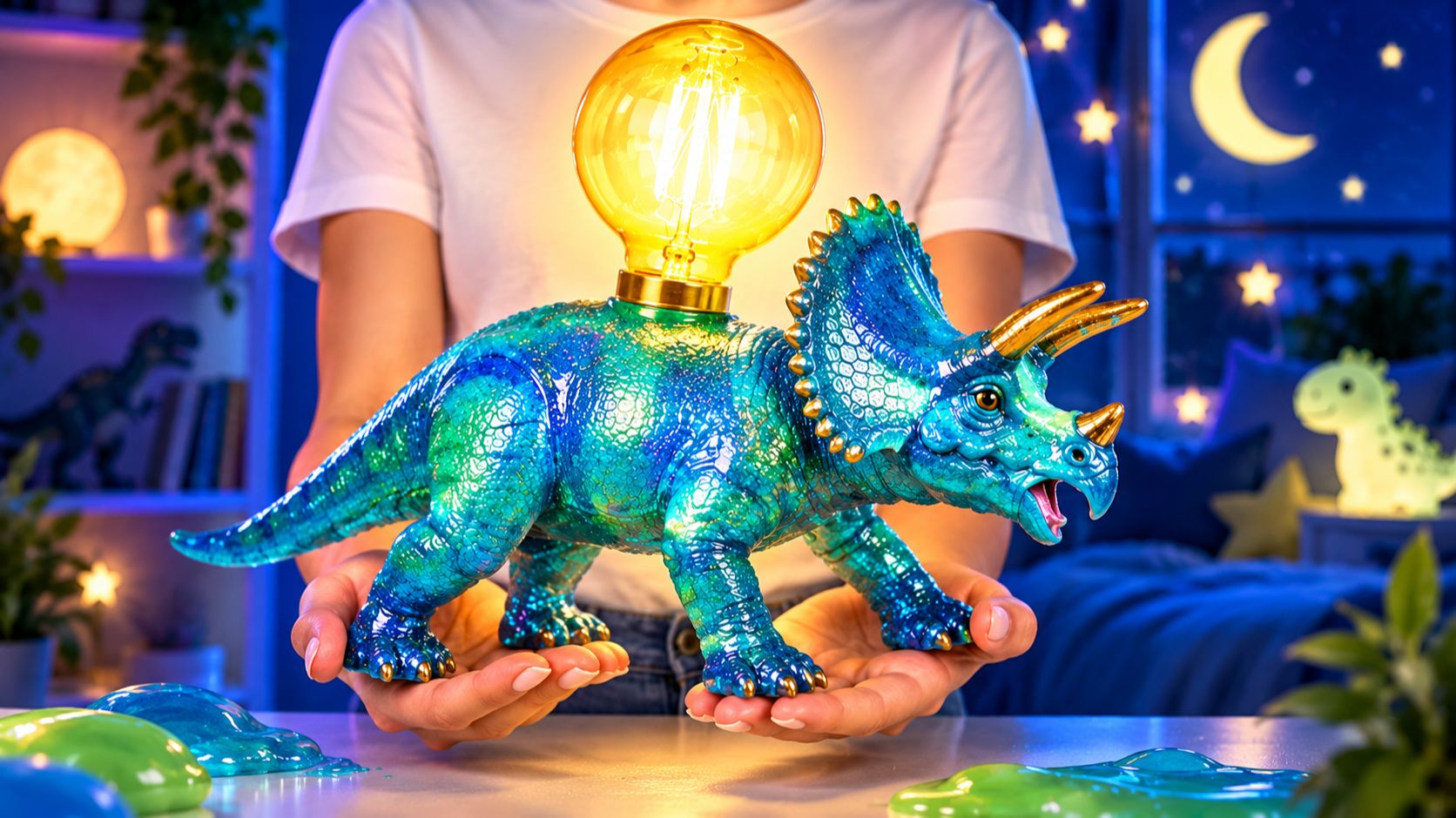 Ночник в стиле Мира Юрского периода! 🦖💡 DIY своими руками