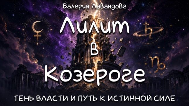 ЛИЛИТ В КОЗЕРОГЕ: ТЕНЬ ВЛАСТИ И ПУТЬ К ИСТИННОЙ СИЛЕ. Валерия Лавандова #лилит #чернаялуна