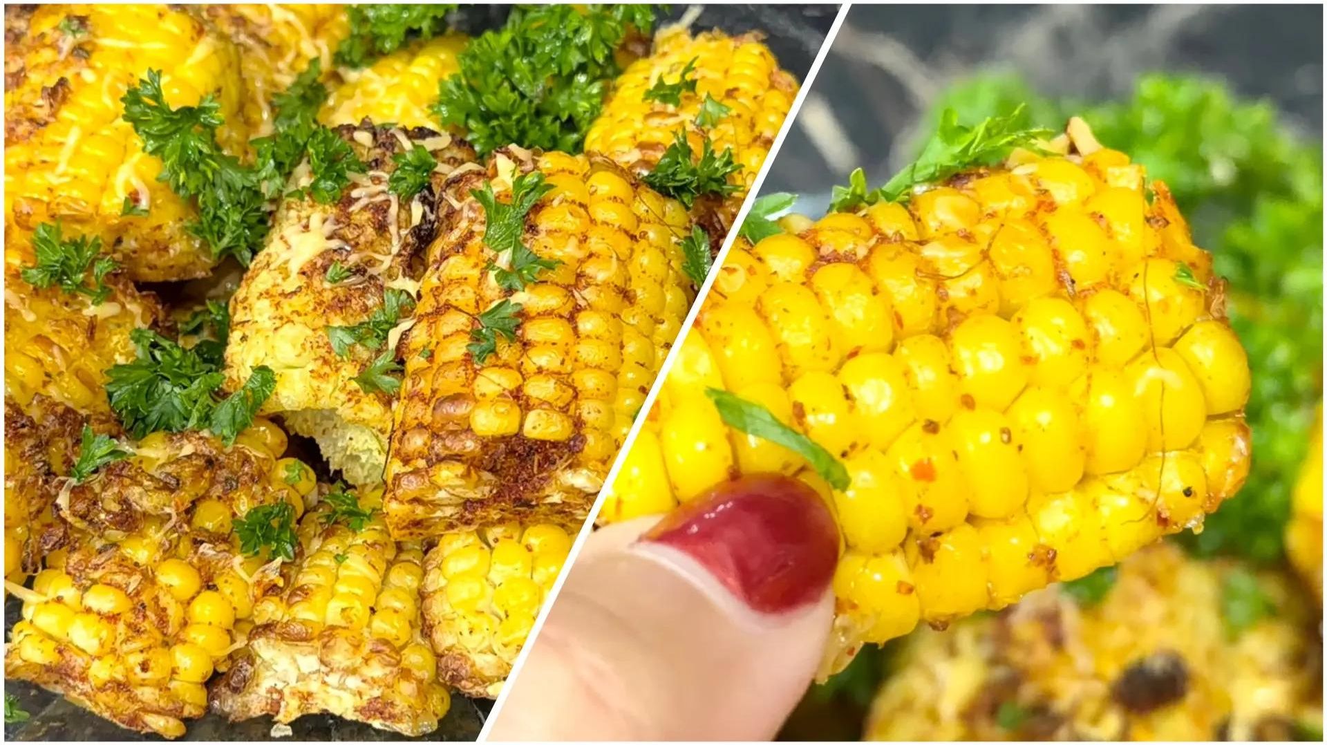 Вкусная кукуруза в аэрогриле