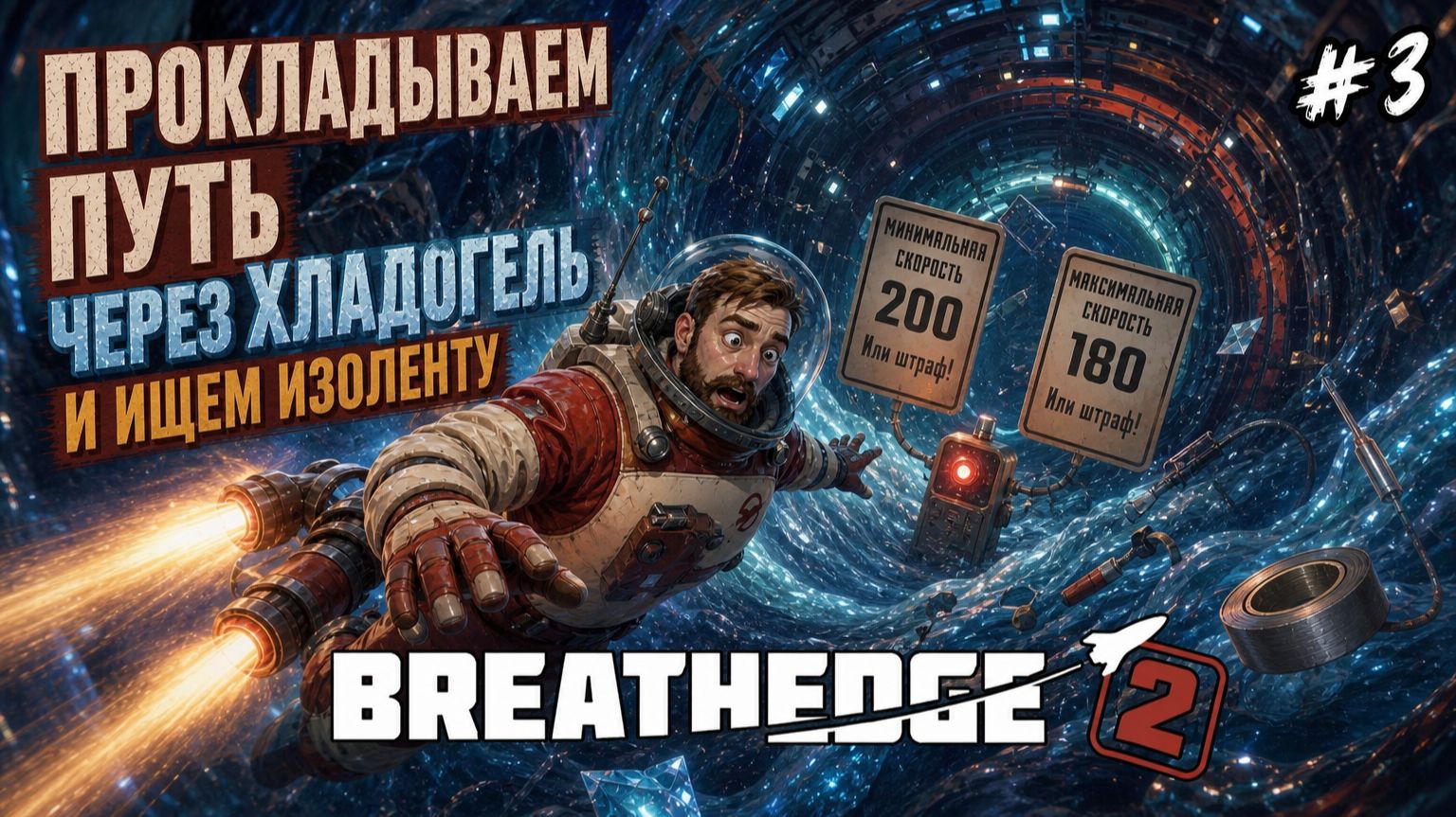 Breathedge 2 -  Прокладываем путь через хладогель! ГДЕ ИЗОЛЕНТА! #3