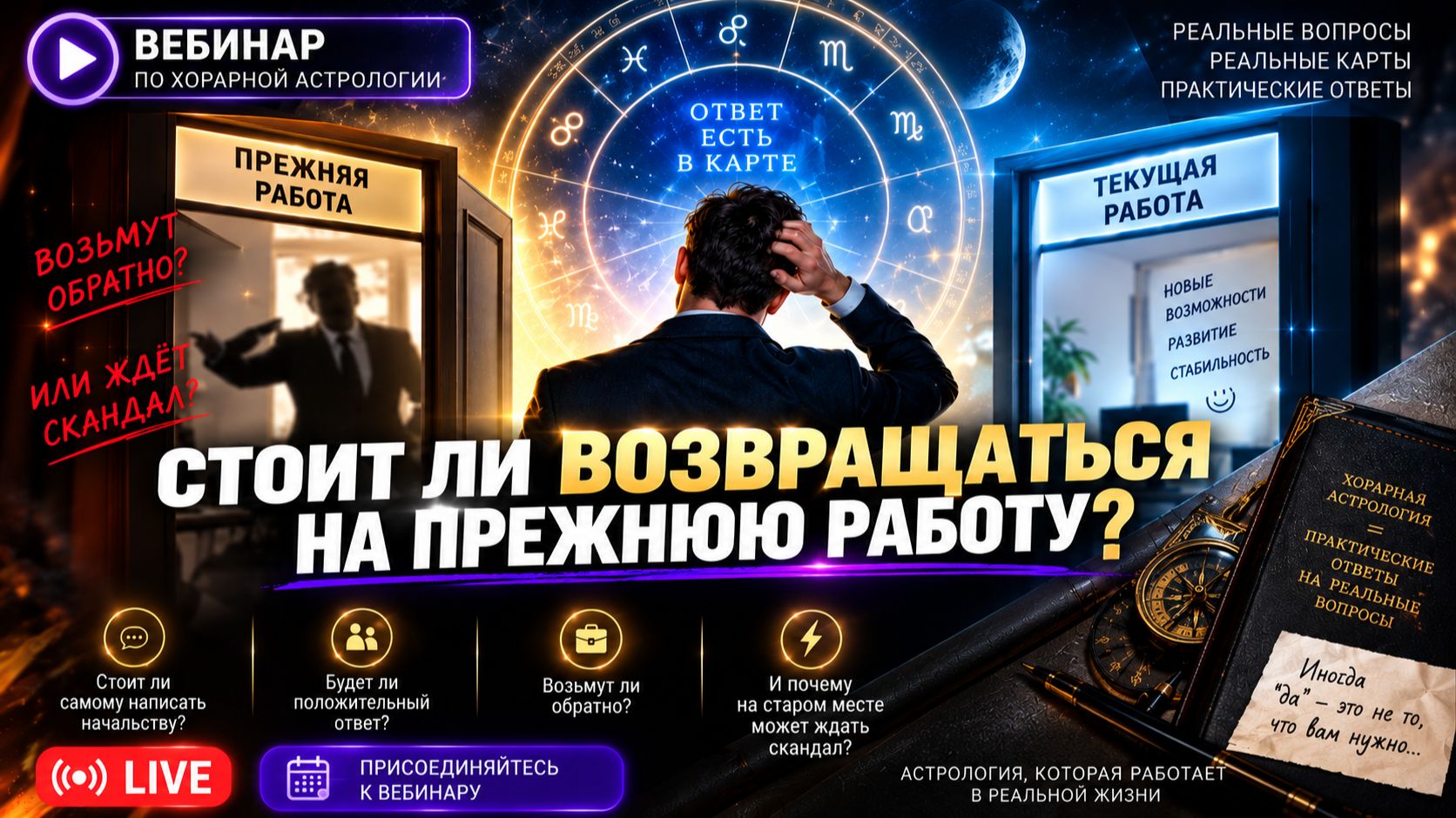 Хорарная астрология о возвращении к бывшему работодателю