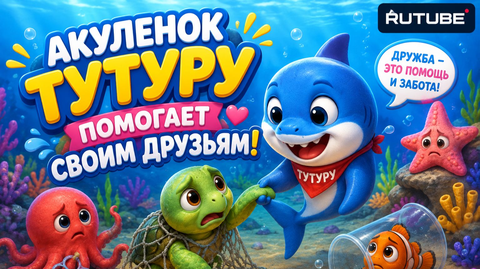 Акуленок . Мултик для детей
