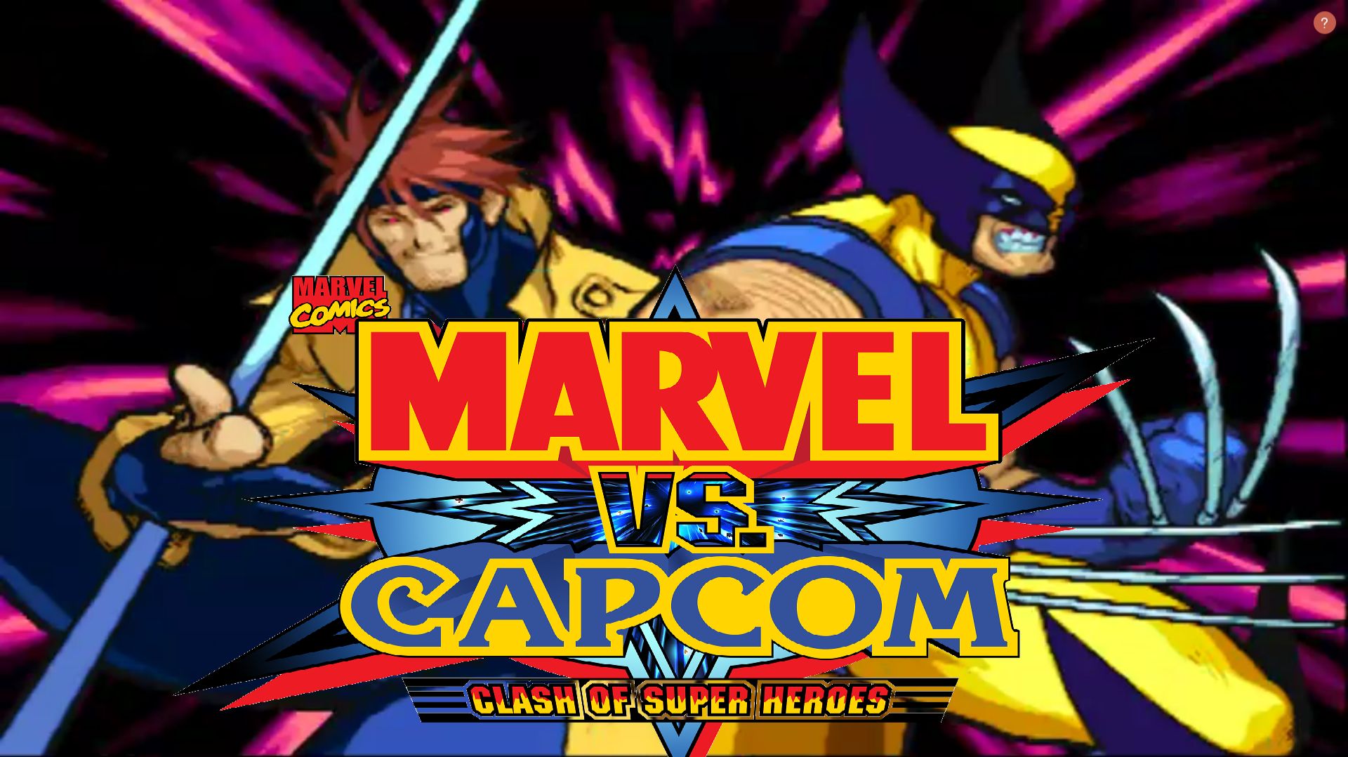 Marvel Vs Capcom 1 (MAME) Gambit & Wolverine Arcade