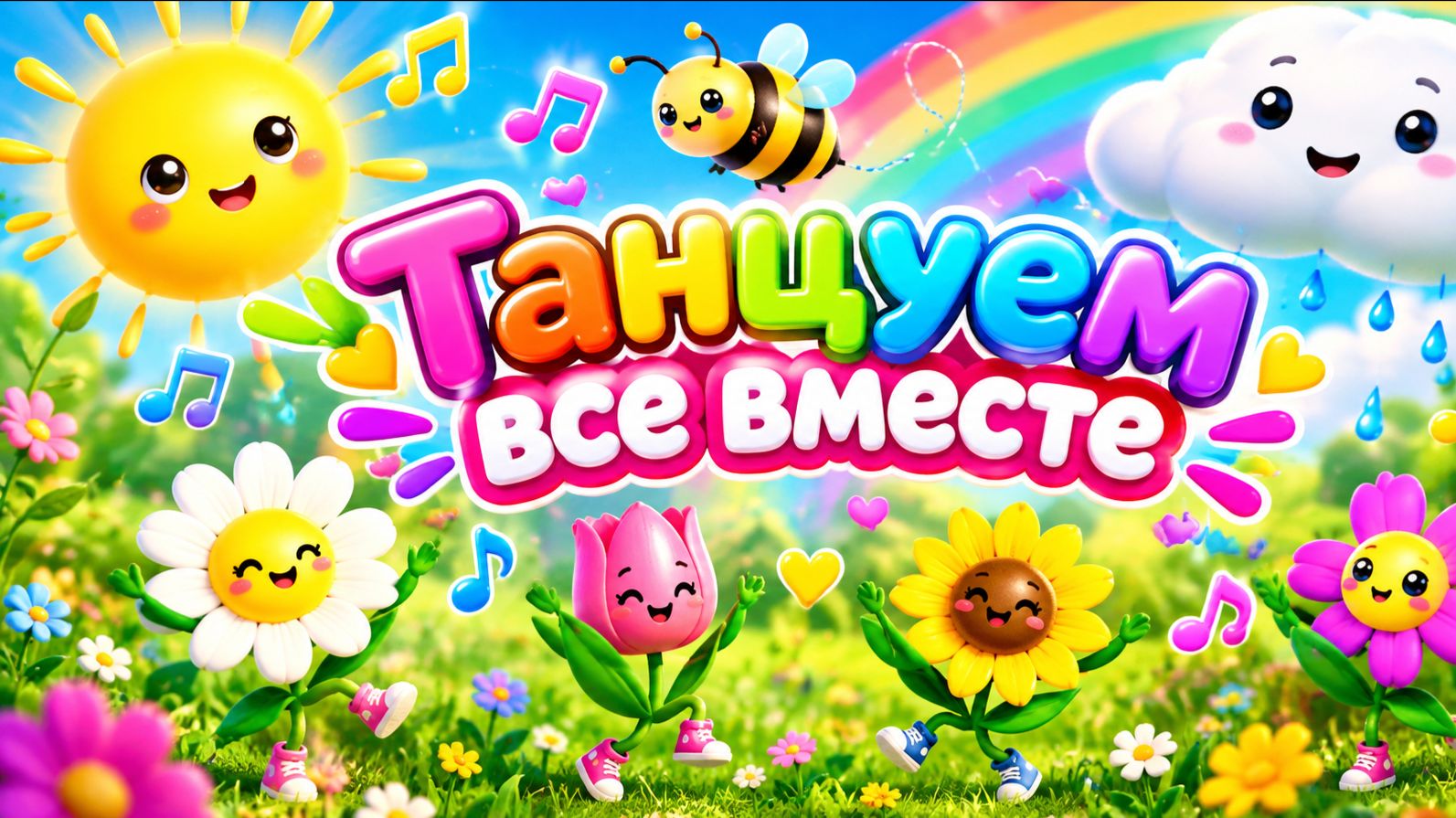 Танцуем все вместе🌸🕺🌈 Развиваем зрение, слух и весеннее настроение вашего малыша! 😊🎶🌟