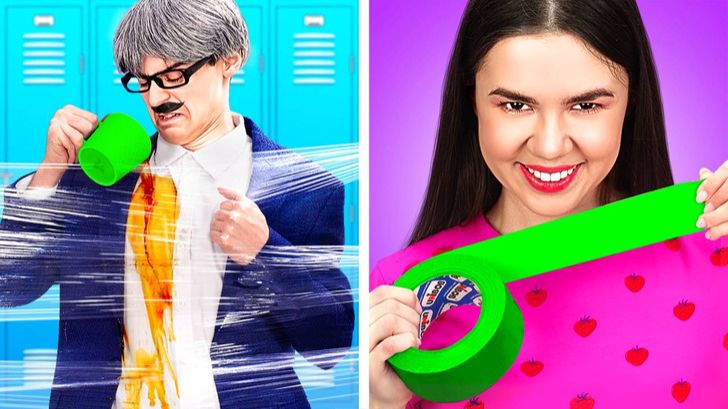 Ученики Vs Учителя! 🎒⚡ Смешные школьные приколы и челленджи