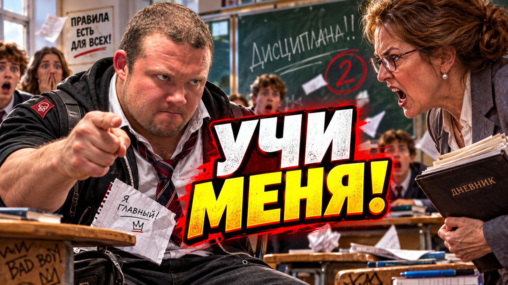 Учи меня, МРАЗЬ!  Самые жёсткие разборки учеников, учителей и студентов! ОСТОРОЖНО ТРЕШ КОНТЕНТ