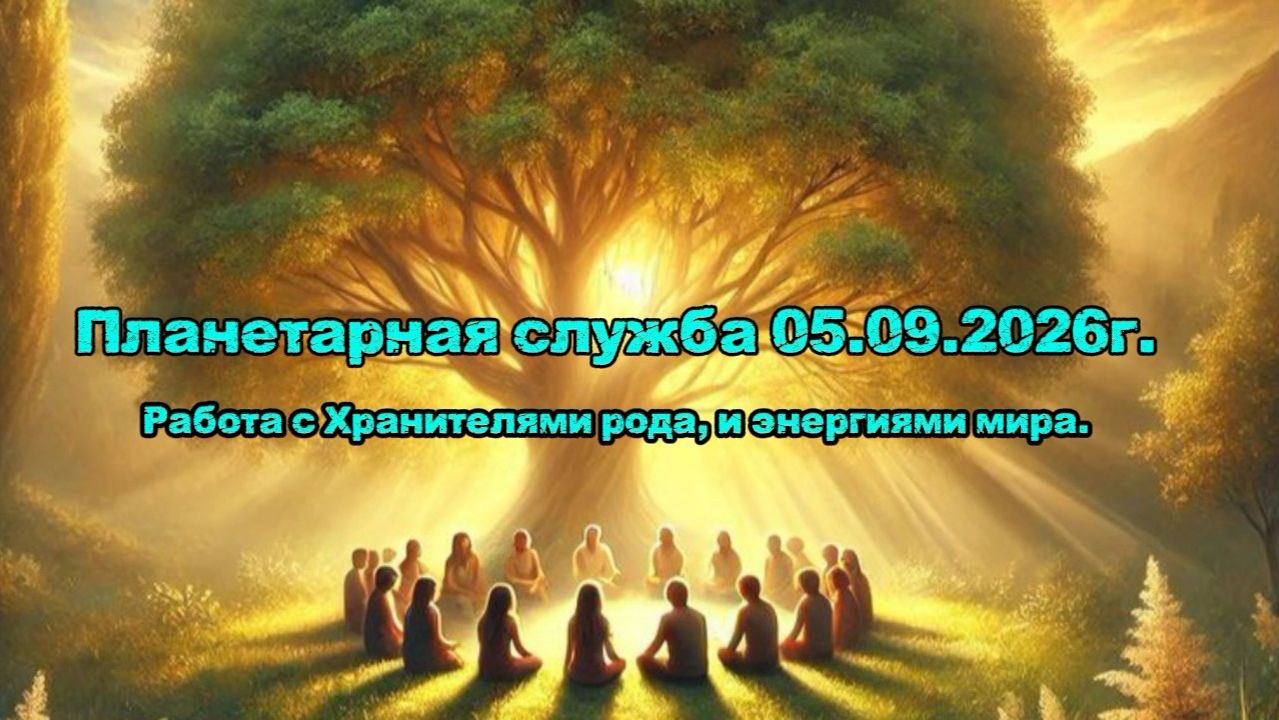 Работа с Хранителями рода, и энергиями мира. Планетарная служба 05.09.2026г
