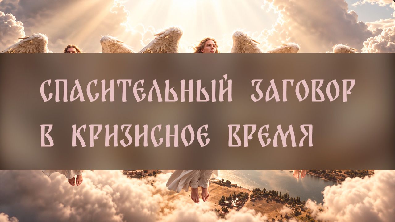 СПАСИТЕЛЬНЫЙ ЗАГОВОР В КРИЗИСНОЕ ВРЕМЯ. ДЛЯ ВСЕХ ▴ ВЕДЬМИНА ИЗБА. ИНГА ХОСРОЕВА