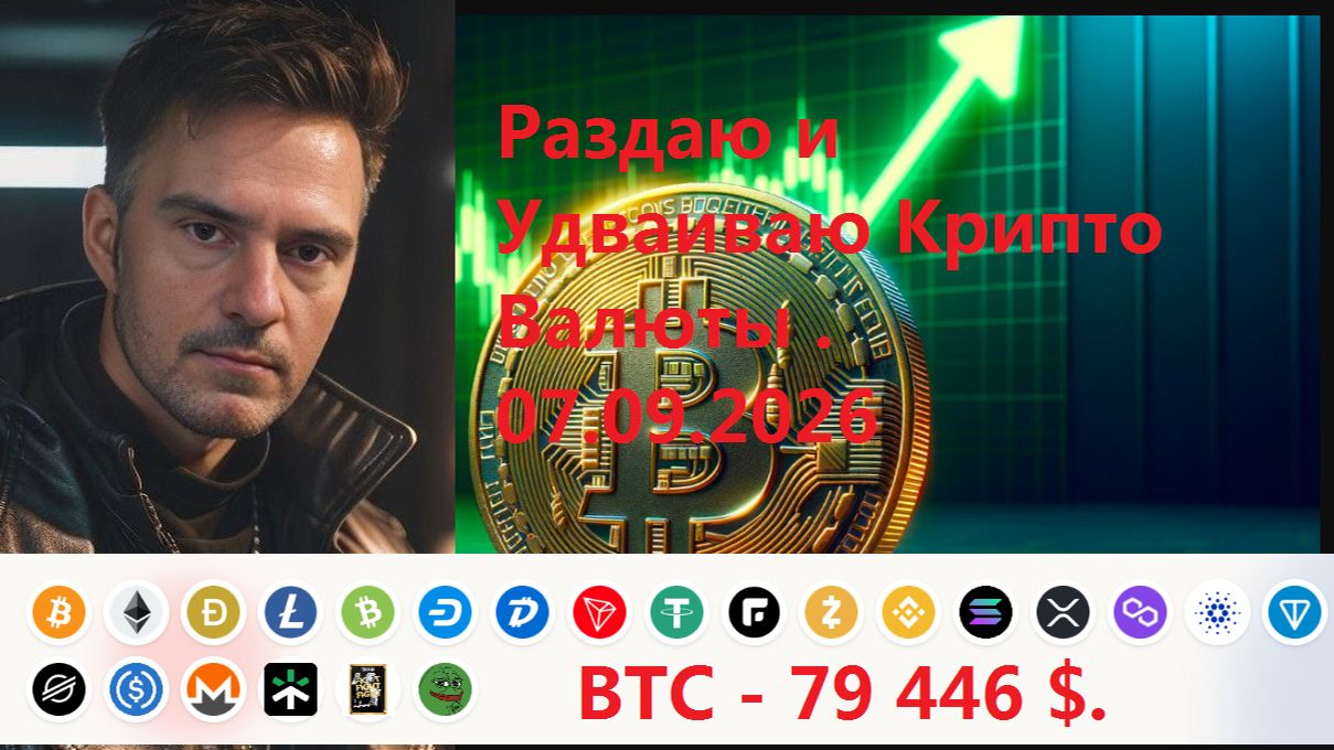Раздаю и Удваиваю Крипто  Валюты 07.09.2026