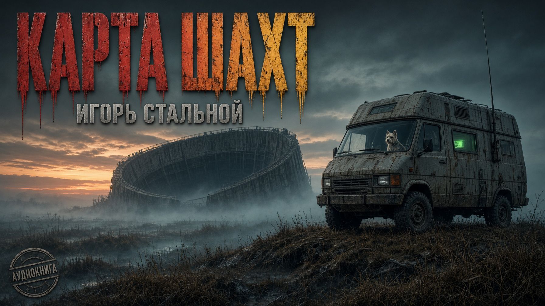 КАРТА ШАХТ. На одном обрыве провода локатор дёрнулся вбок, к тёмному прогалу.