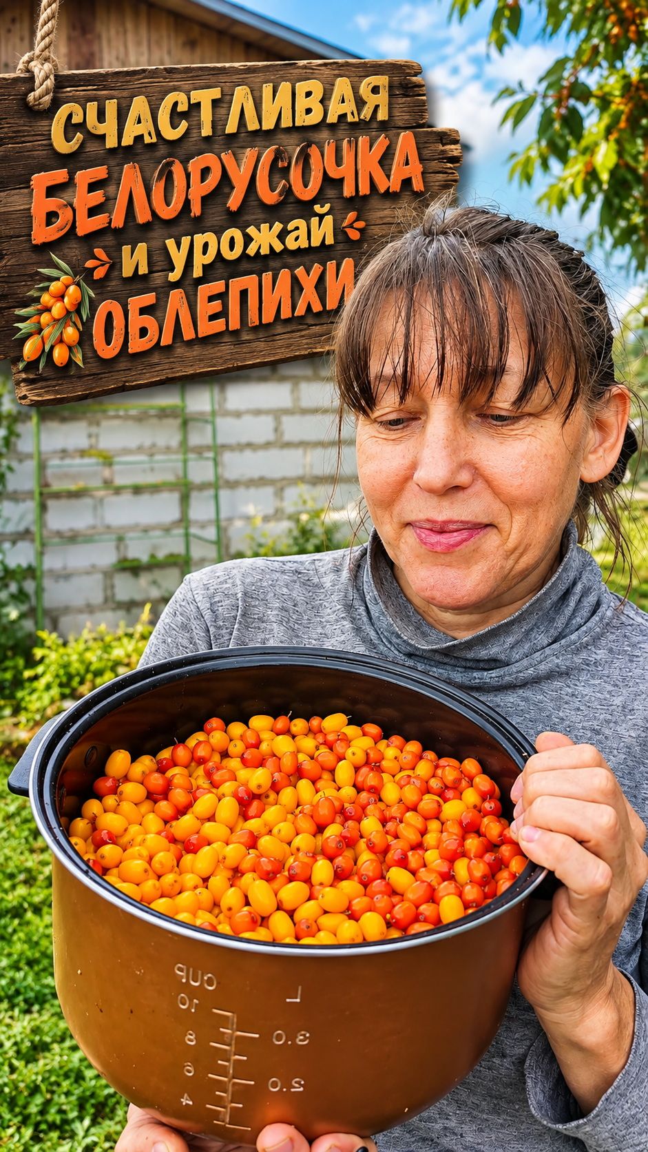 Счастливая белорусочка и урожай облепихи 🧡