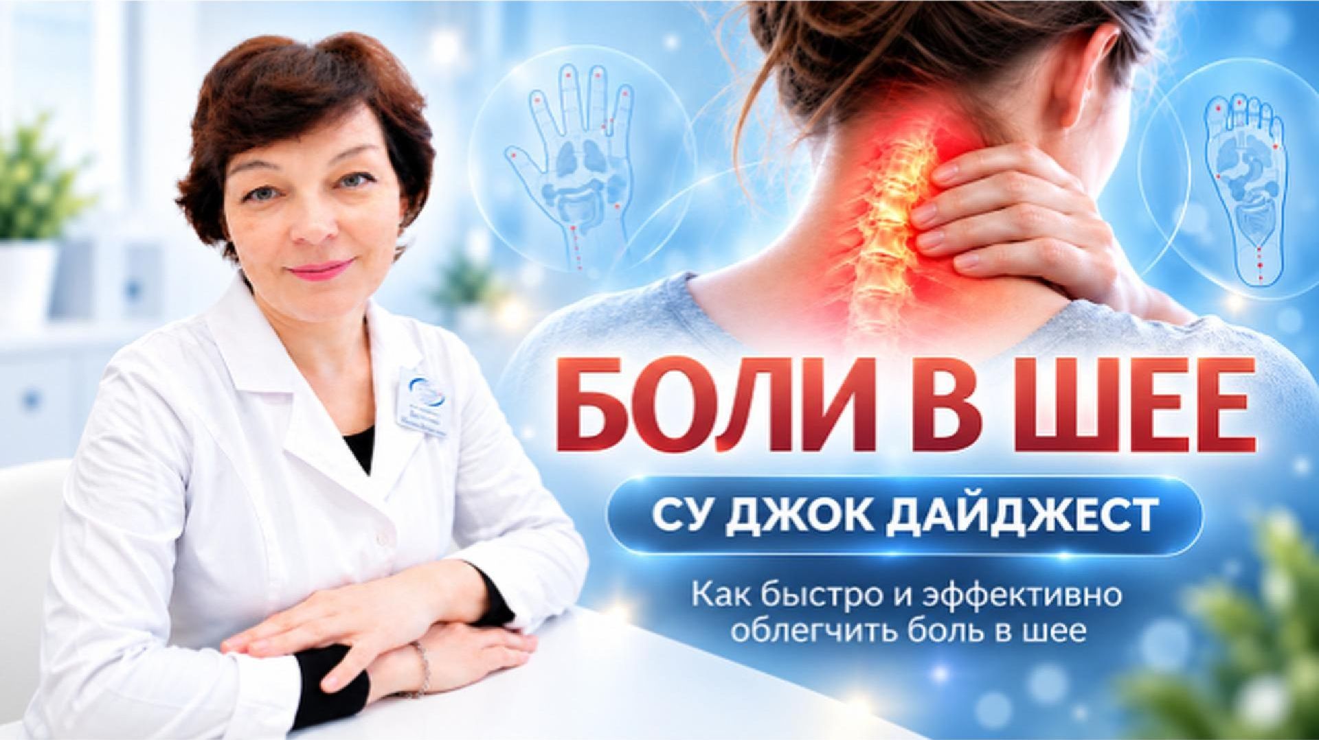 🔥 БОЛИ В ШЕЕ: СУ ДЖОК ПОДХОД, С ЧЕГО НАЧАТЬ 🔥