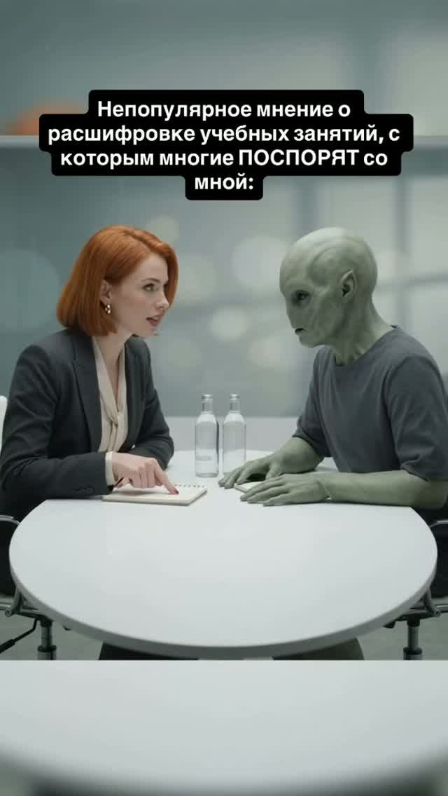 Непопулярное мнение о расшифровке учебных занятий, с которым многие ПОСПОРЯТ со мной: