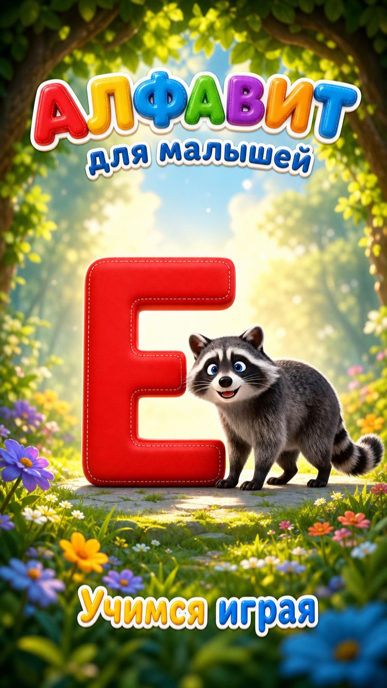 Буква Е и ЕНОТ! 🦝 Как научить ребенка звукам? | RUSNEURO