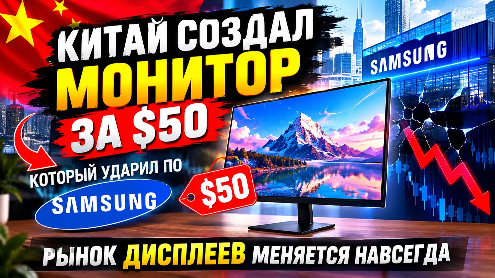 Китай Создал Монитор За $50, Который Ударил По Samsung Рынок Дисплеев Меняется Навсегда
