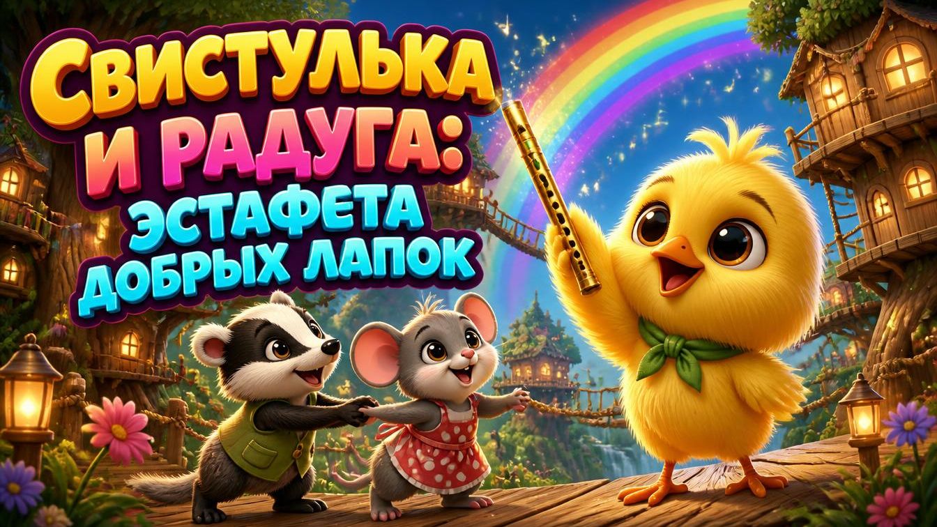 Свистулька и радуга эстафета добрых лапок