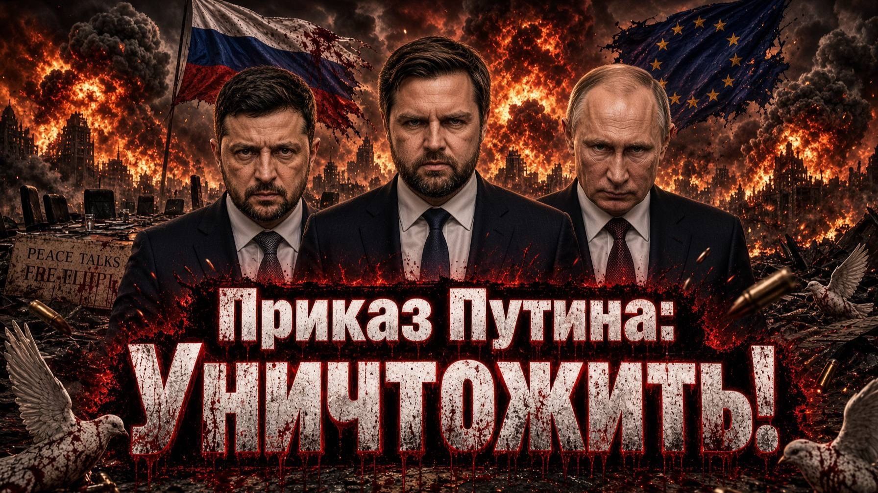 Приказ Путина: Захватить Европу и Америку! Освободить их от глобалистов и либералов! Переговоры