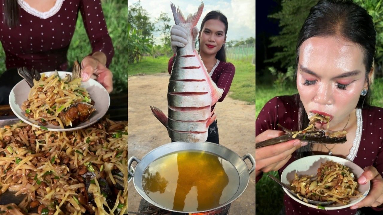 Домашняя кухня Камбоджи  | Рецепт вкусной рыбы, обжаренной с имбирем (стир-фрай)