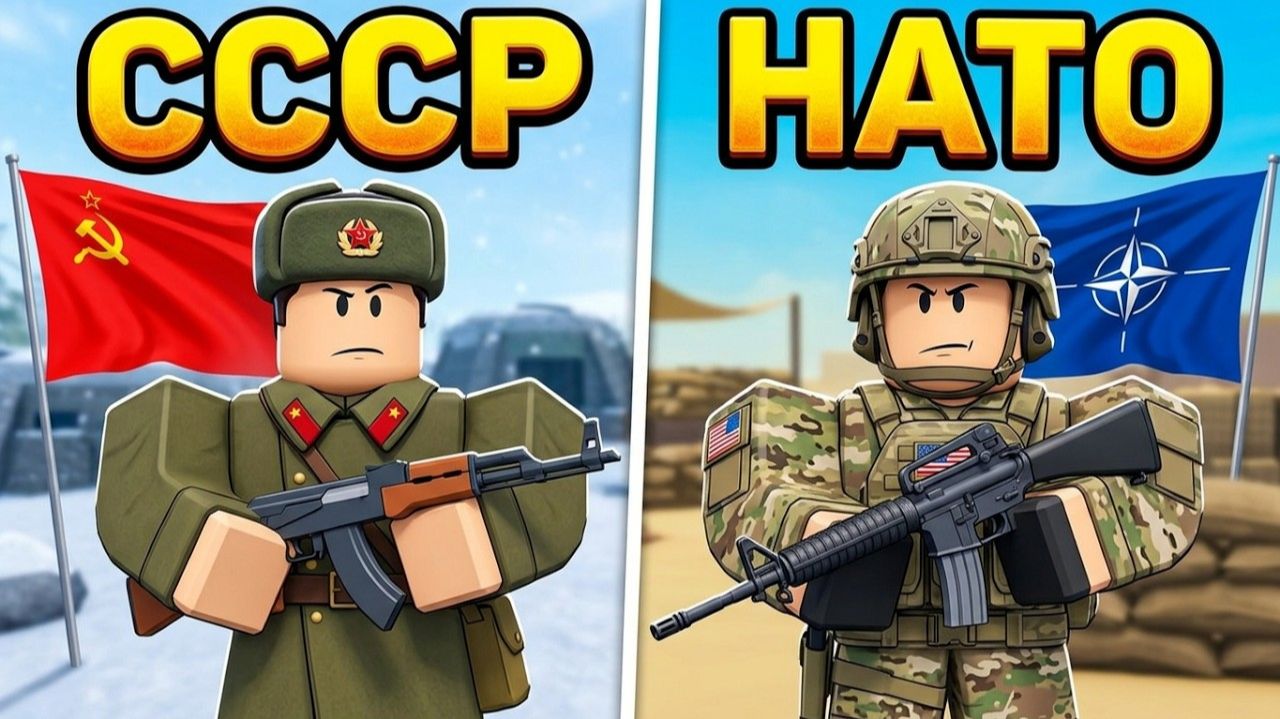 ИГРАЕМ ЗА СССР ПРОТИВ НАТО _ Cold War _ ХОЛОДНАЯ ВОЙНА _ ROBLOX _ РОБЛОКС _