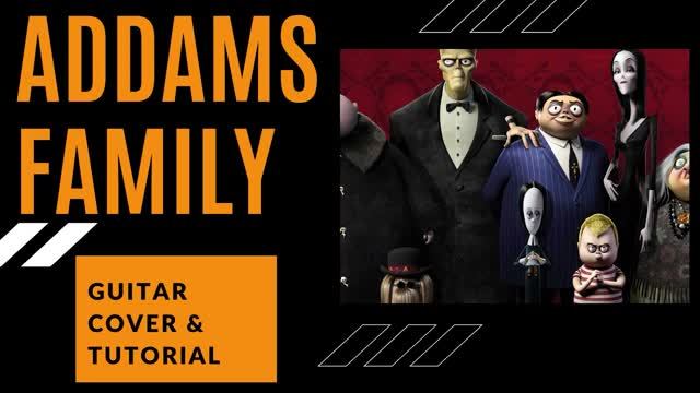 Adams Family на гитаре ( табы)