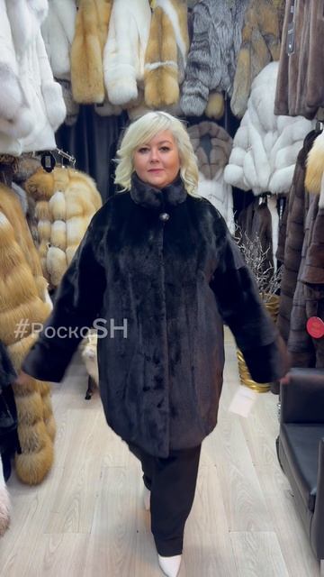 Модные Норковые полушубки для шикарных пышечек